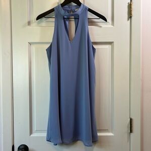 Miami Double Keyhole Periwinkle Mini Dress - Size Small
